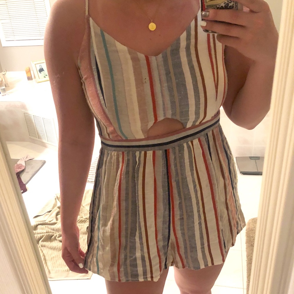 Stripped romper